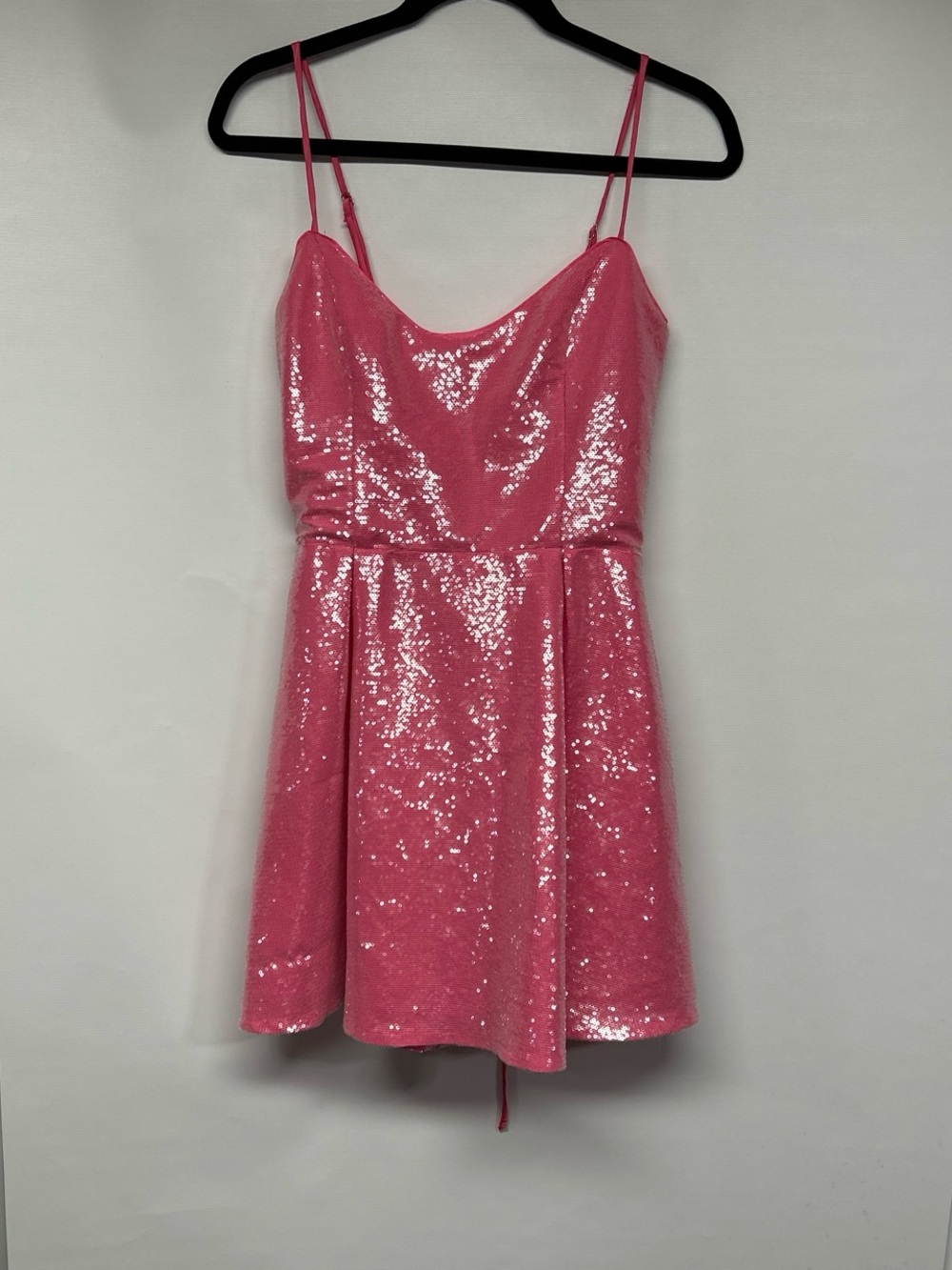 Fashion Nova Hot Pink Sequin Mini Dress